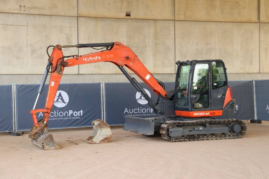 Rupsgraafmachine Kubota KX080-4 Diesel 2013