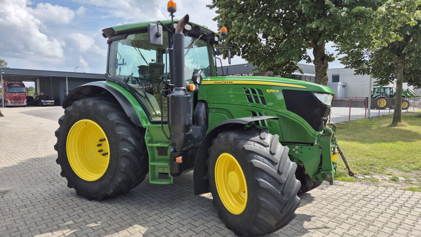 JOHN DEERE 6155R AP, 50Kmh. Lucht, Fronthef/PTO, AT, TLS, HCS