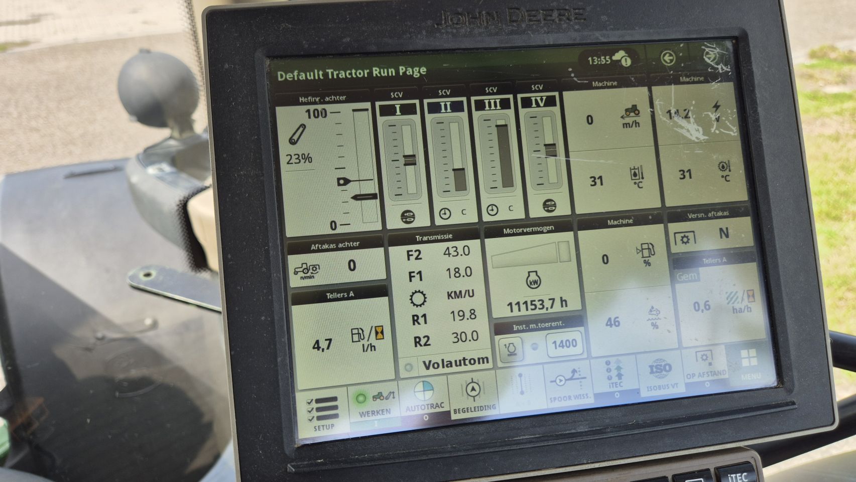 JOHN DEERE 6155R AP, 50Kmh. Lucht, Fronthef/PTO, AT, TLS, HCS