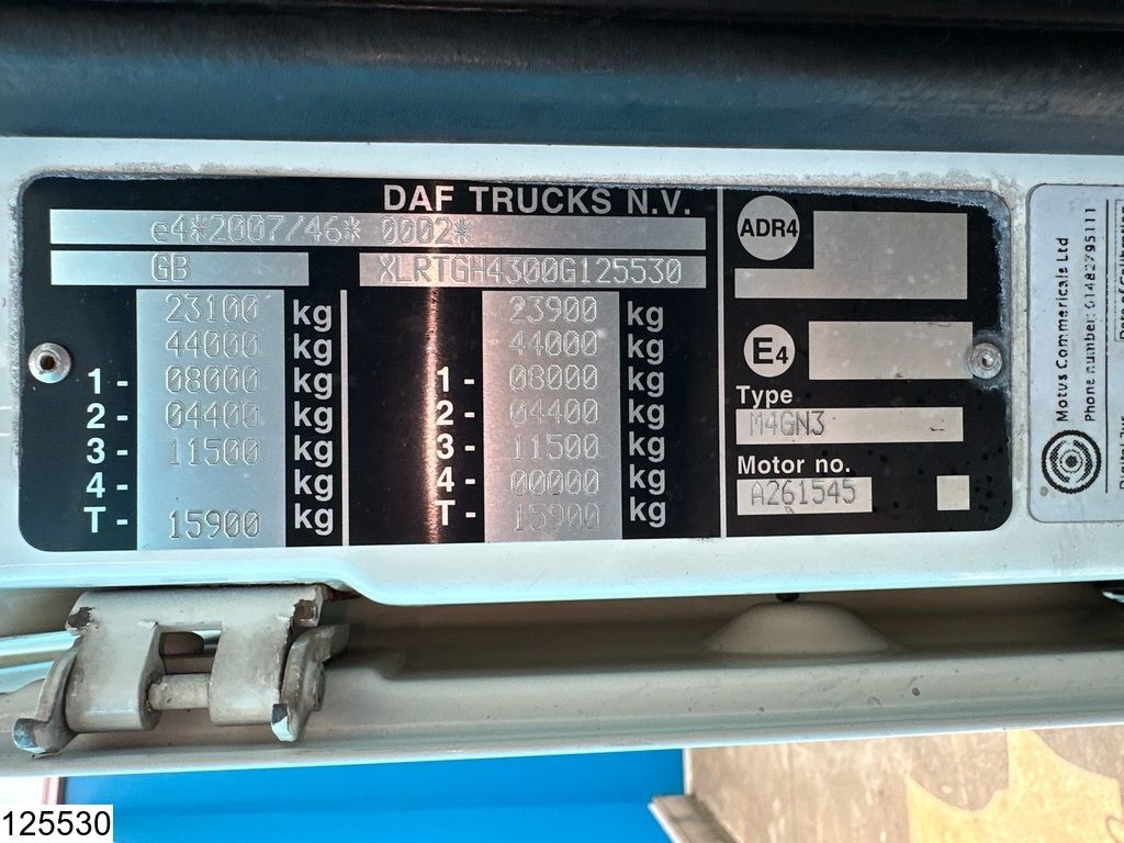 DAF XF 460 6x2, EURO 6, HYDRAULIC, RHD