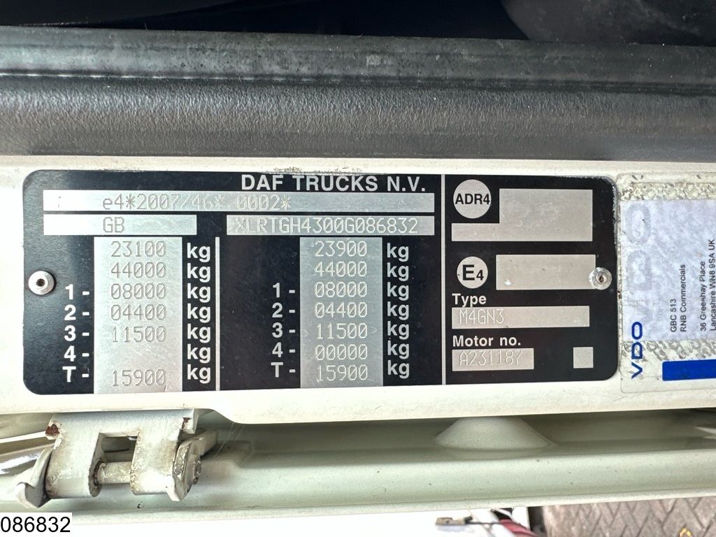 DAF XF 460 6x2, EURO 6, HYDRAUlIC, RHD