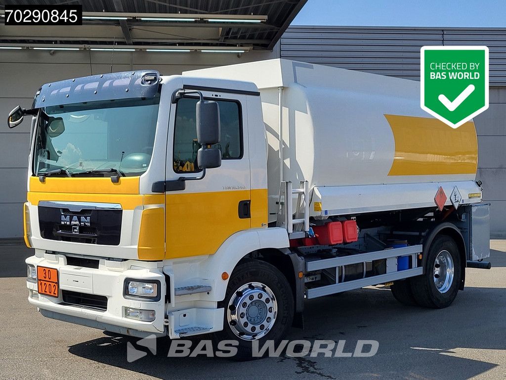 MAN TGM 18.340 4X2 Rohr Fuel tanker 15100 liter Automatic Euro 6