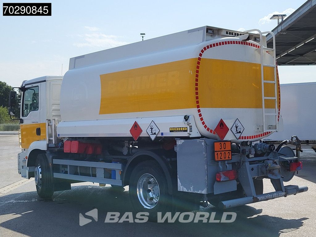 MAN TGM 18.340 4X2 Rohr Fuel tanker 15100 liter Automatic Euro 6