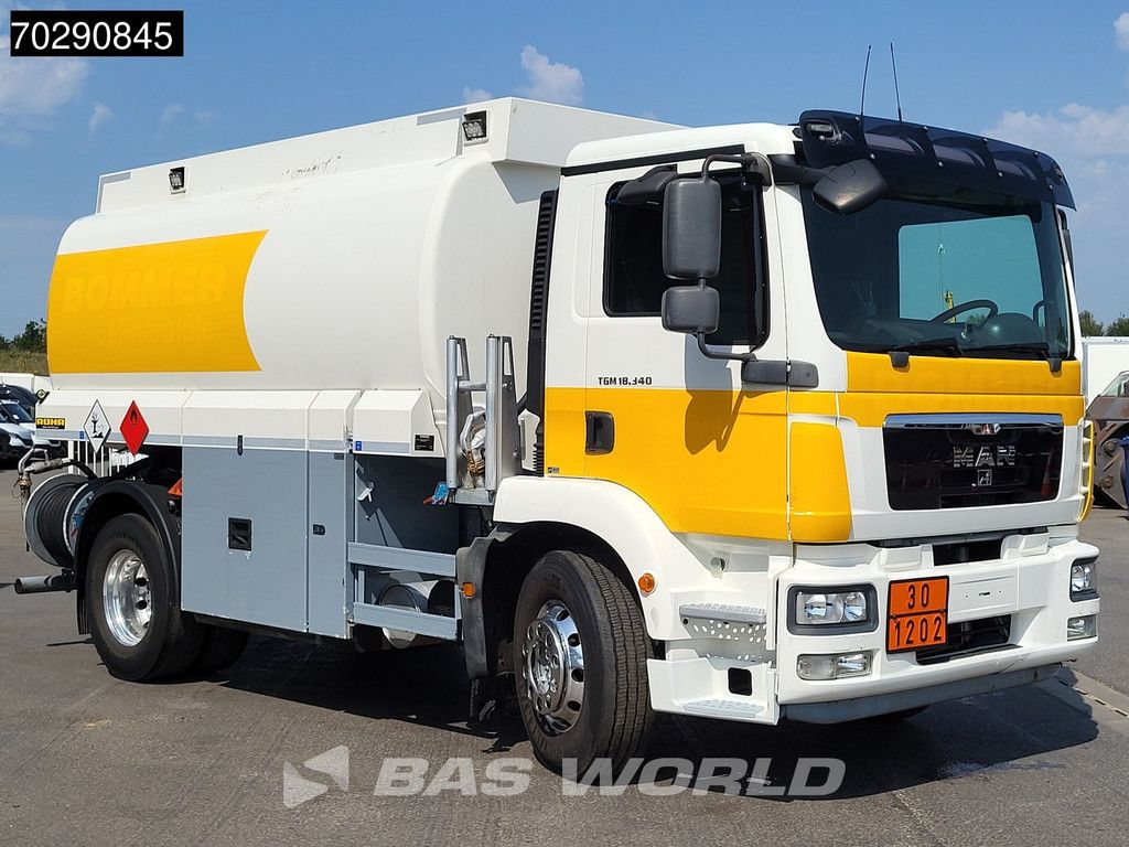 MAN TGM 18.340 4X2 Rohr Fuel tanker 15100 liter Automatic Euro 6