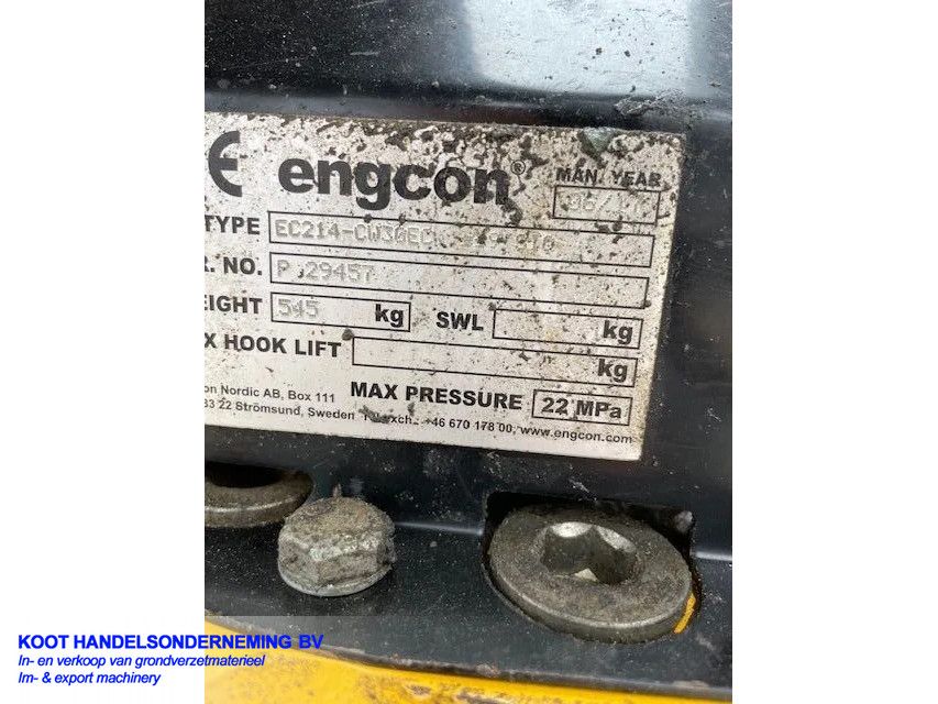 Engcon EC 214 DKS/Tiltrotator (TOP)