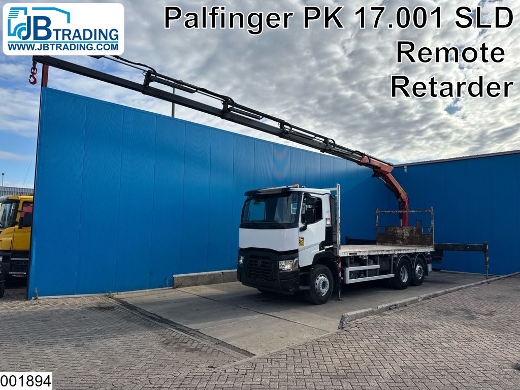 Renault C 430 6x2, EURO 6, Retarder, Palfinger, Remote, Steering