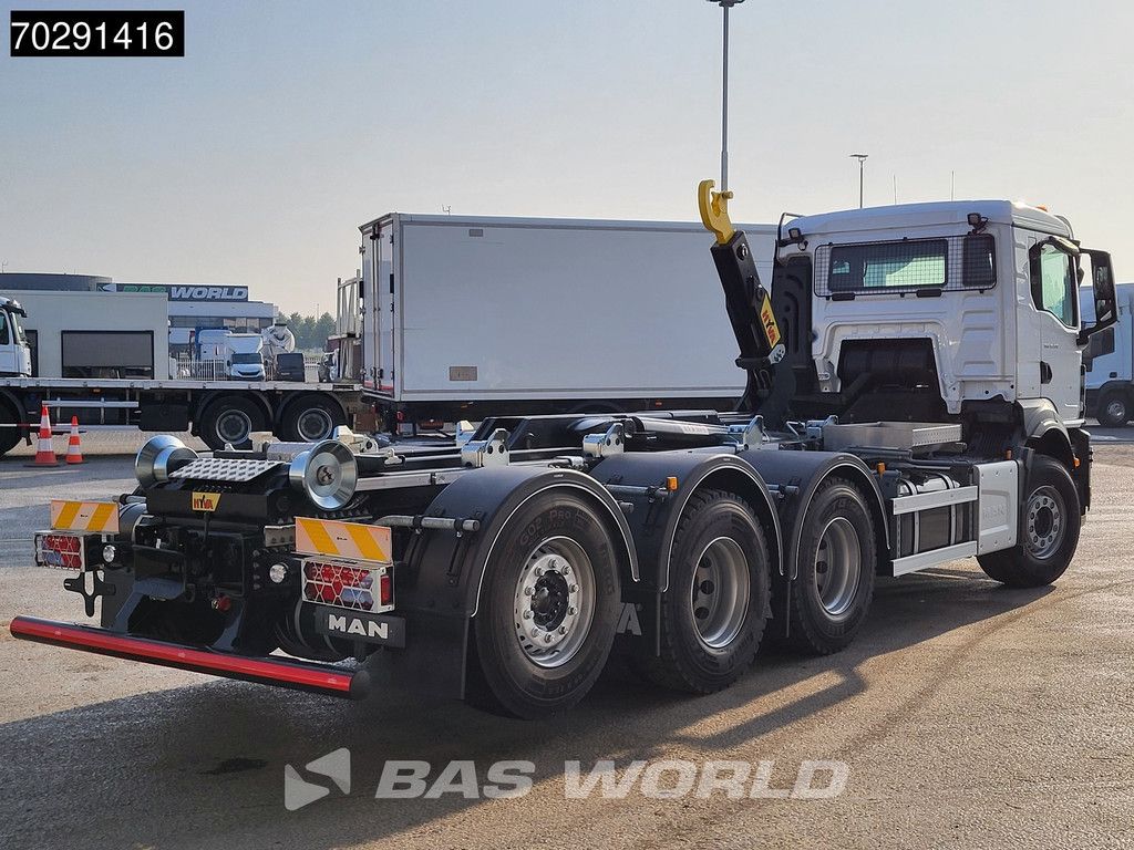 MAN TGS 35.470 8X4 NEW! HYVA 26-62 SKZ hooklift Lift+steering Axle Automatic Euro 6