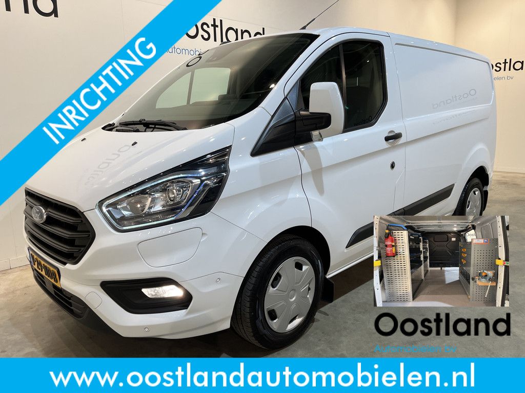 Ford Transit Custom 340 1.0 EcoBoost L1H1 PHEV Trend Automaat / Euro 6 / Servicebus / Sortimo Inrichting / Airco / Cruise Control / Camera / CarPlay / 3-Zits / 22.300 KM !!