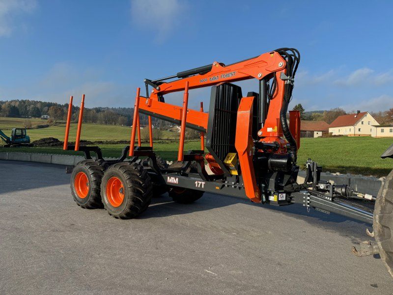 MTM 17T 17to 9,80m Kran Forwarder Rungen Druckluft Dpelrohrrahmen