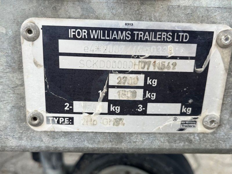 Ifor Williams GH94 Alubund