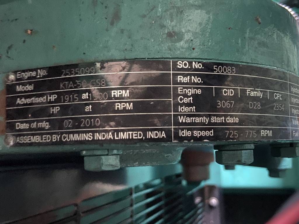 Cummins C1675D5A - 1.675 kVA Generator - DPX-12627