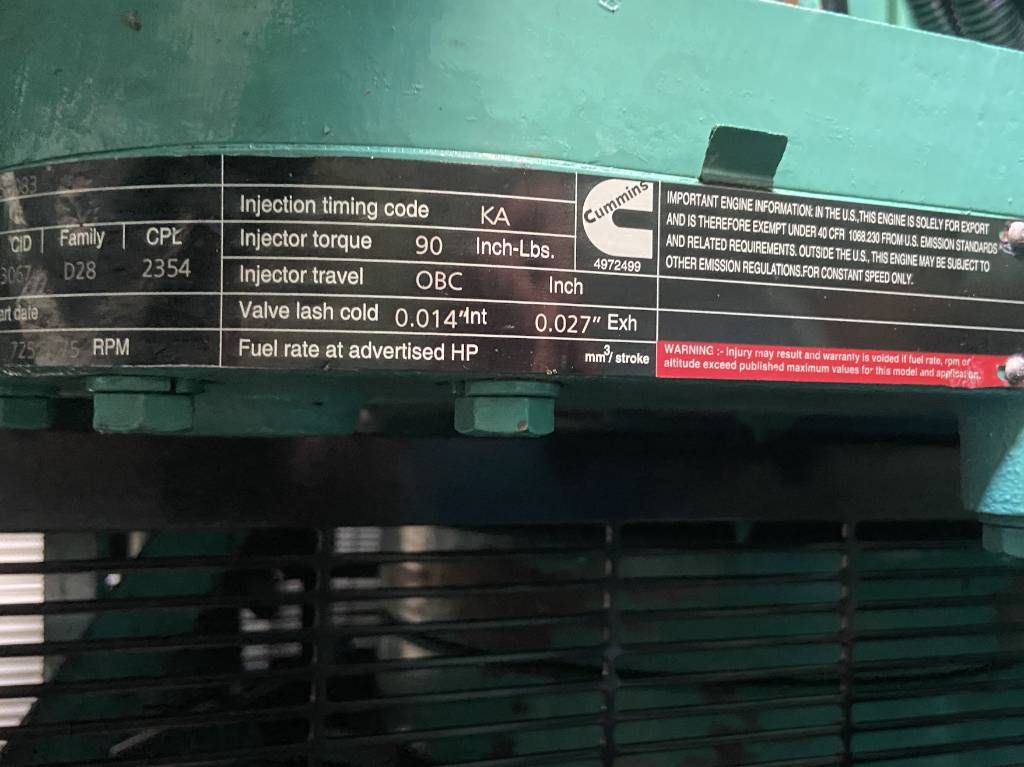 Cummins C1675D5A - 1.675 kVA Generator - DPX-12627