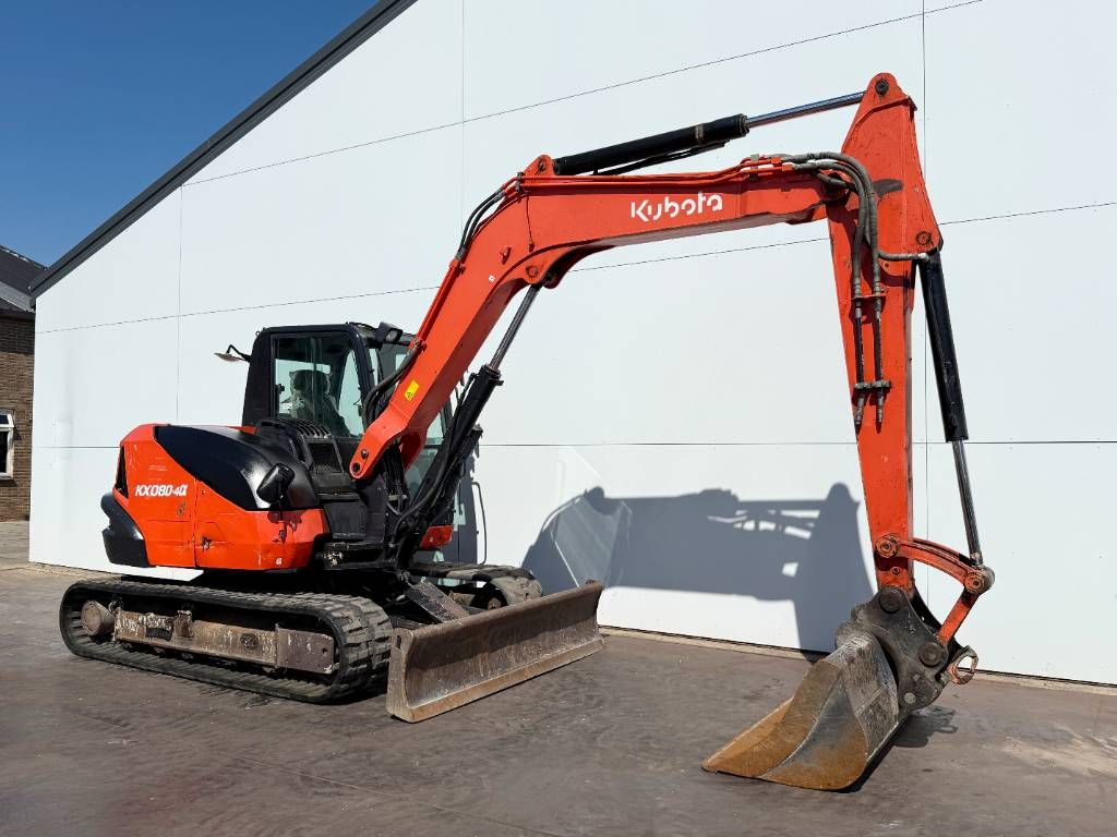 Kubota KX080-4 - Hammer Lines / Quick Coupler