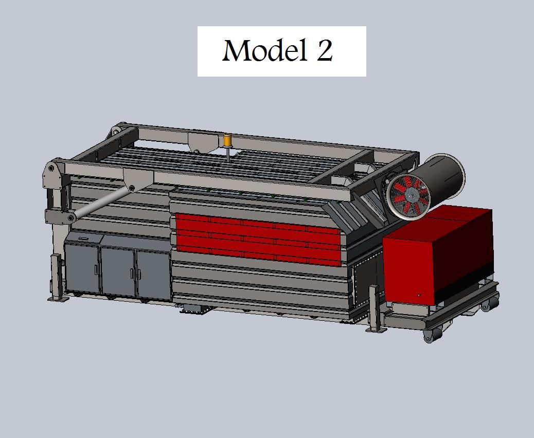 Nevelkanon op containerchassis compleet zelfvoorzienend aggrgaat