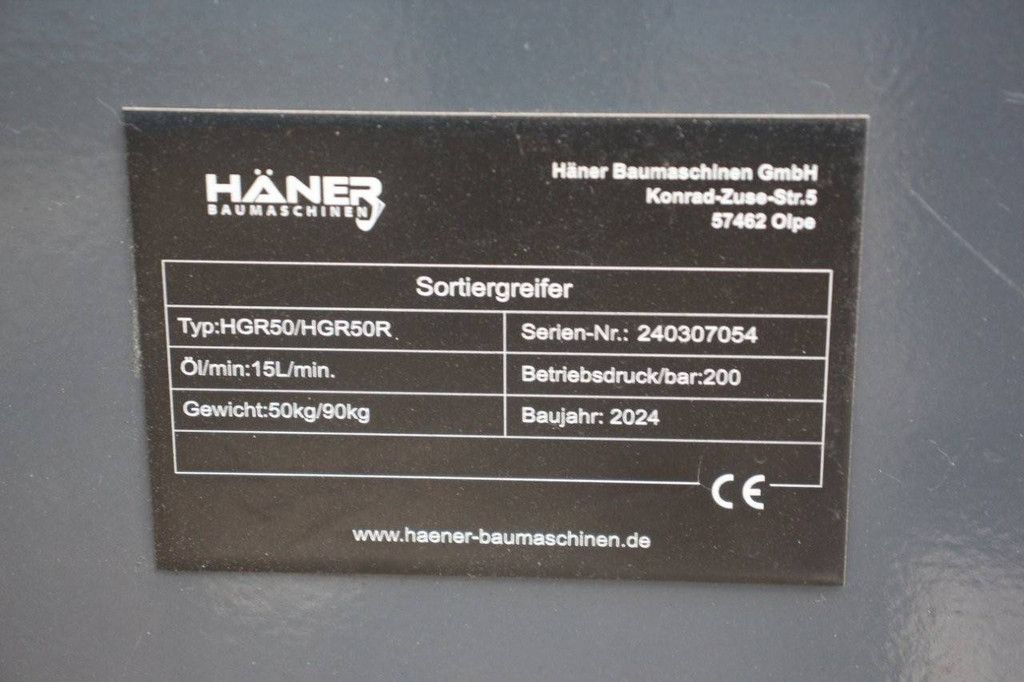 Sortiergreifer Häner HGR50/HGR50R 2024