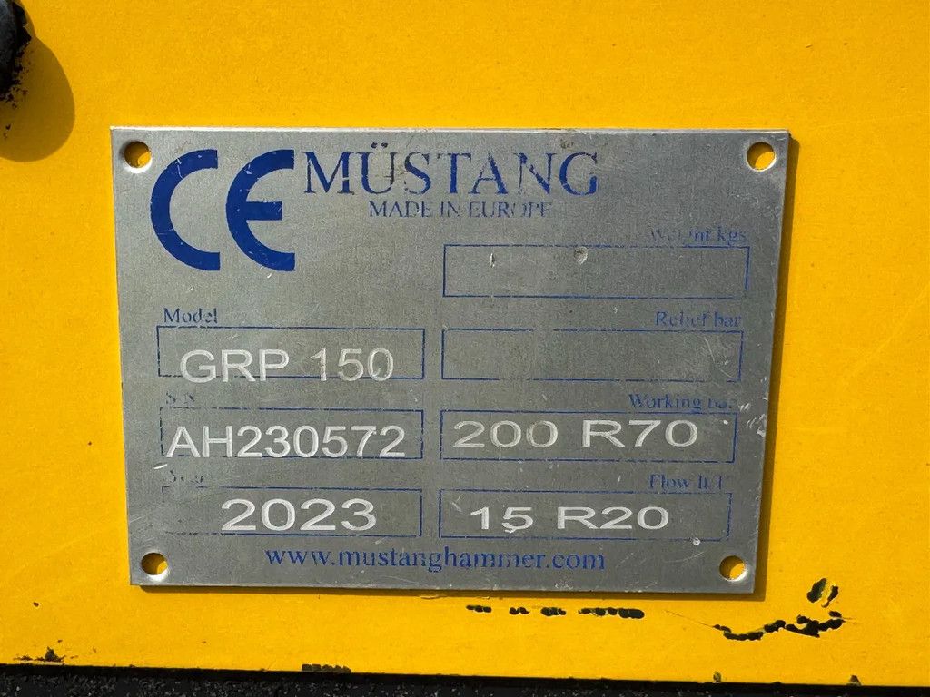Mustang GRP 150 Roterende Sorteergrijper CW 10
