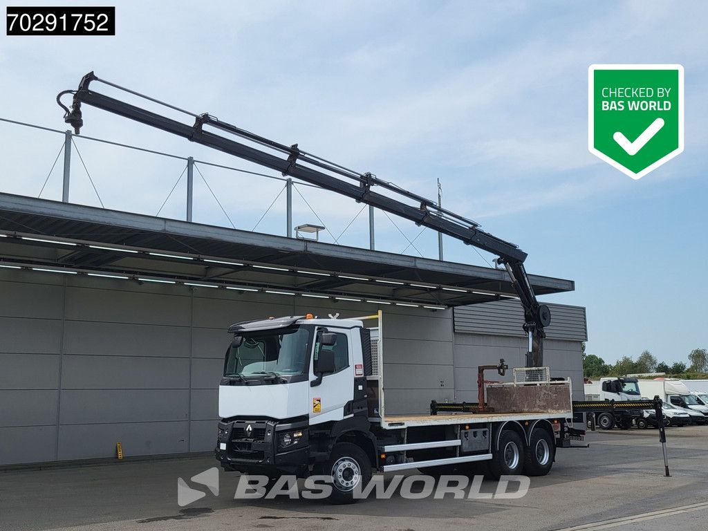 Renault Premium 380 6X4 HIAB X-HIDUO 188 E-5 Crane Steelsuspension Big-Axle Automatic Euro 6