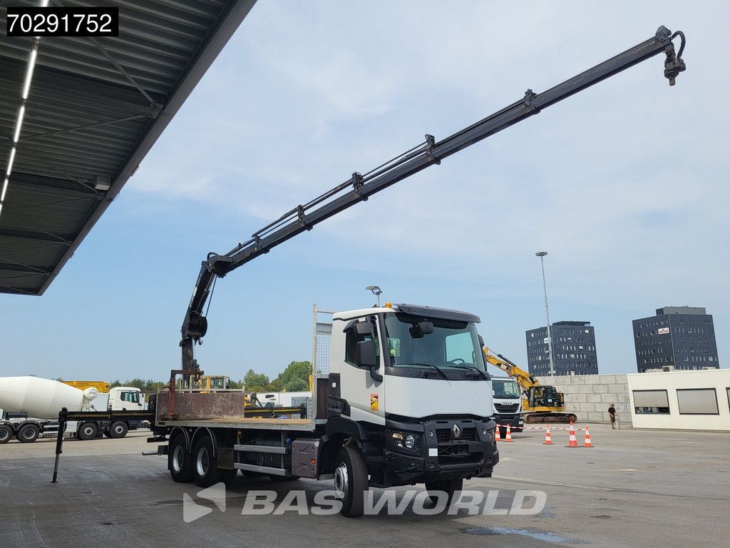 Renault Premium 380 6X4 HIAB X-HIDUO 188 E-5 Crane Steelsuspension Big-Axle Automatic Euro 6