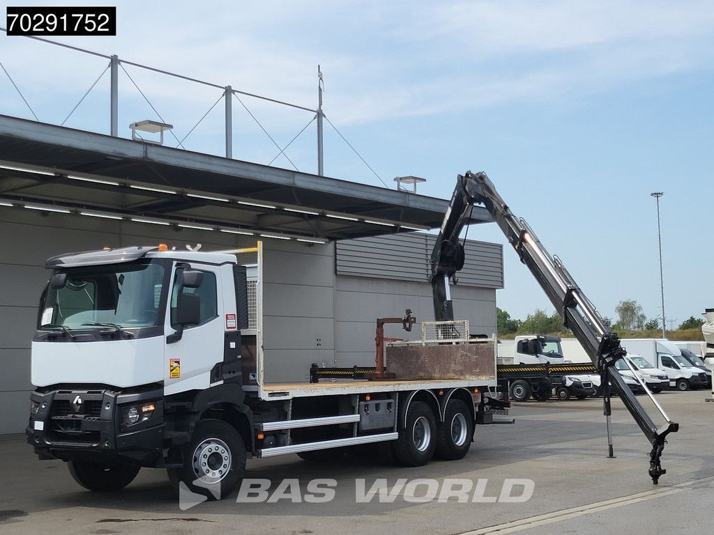 Renault Premium 380 6X4 HIAB X-HIDUO 188 E-5 Crane Steelsuspension Big-Axle Automatic Euro 6
