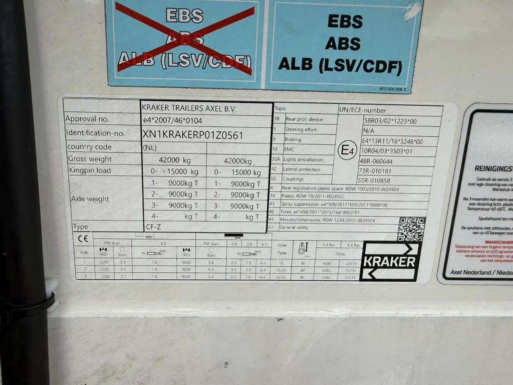 Kraker CF-ISO Koel / Walkingfloor Thermo King SLX 400 Alcoa's