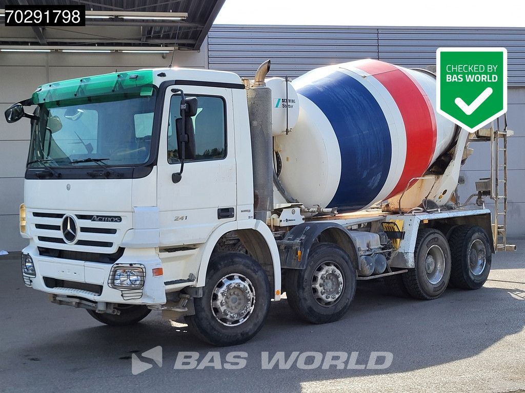 Mercedes Actros 3241 8X4 9m3 Stetter Mixer Big-Axle Steelsuspension Retarder Euro 5