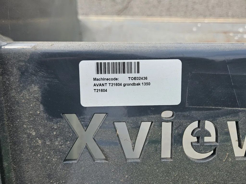Avant xvieuw 135cm Grondbak