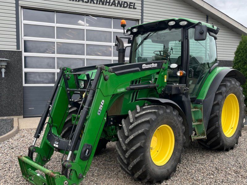 John Deere 6115R Med frontlæsser og krybegear
