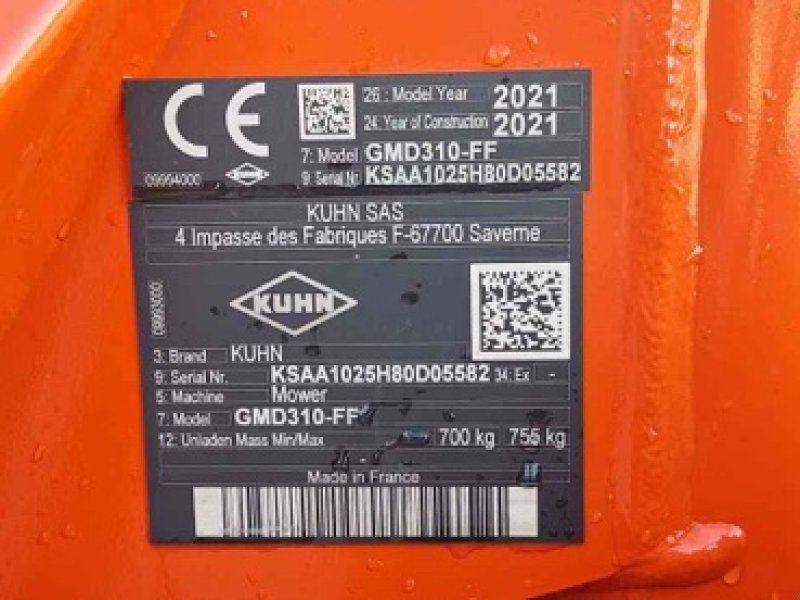 Kuhn GMD310-FF