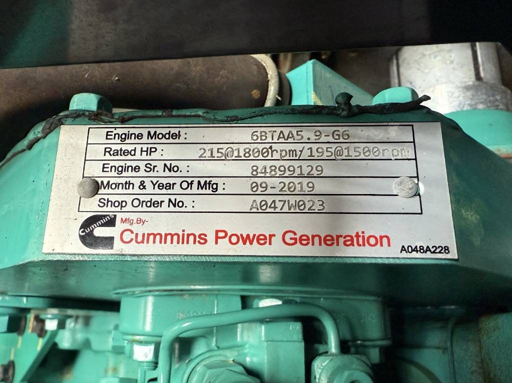 Cummins C150D5 - 150 kVA Generator - DPX-12639