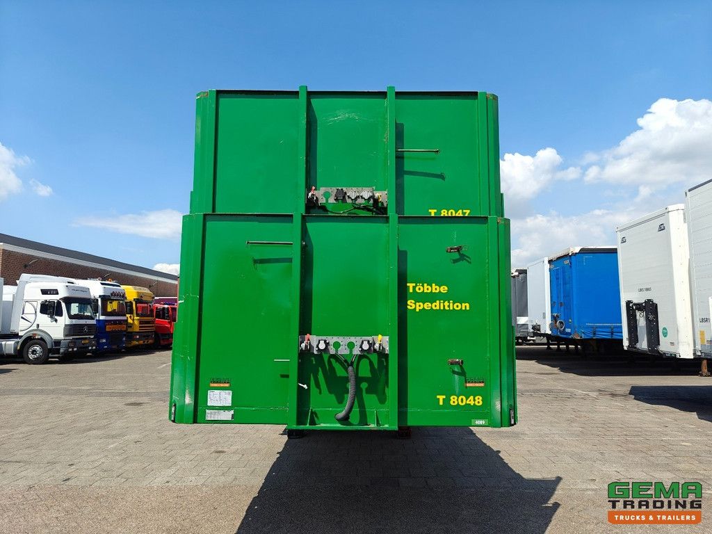 HRD NTS 3-Assen SAF - MEGA - Heavy Duty - Rongpotten/Rongen - Schuine Achterkant met Rijgoot - Zware kantbalk