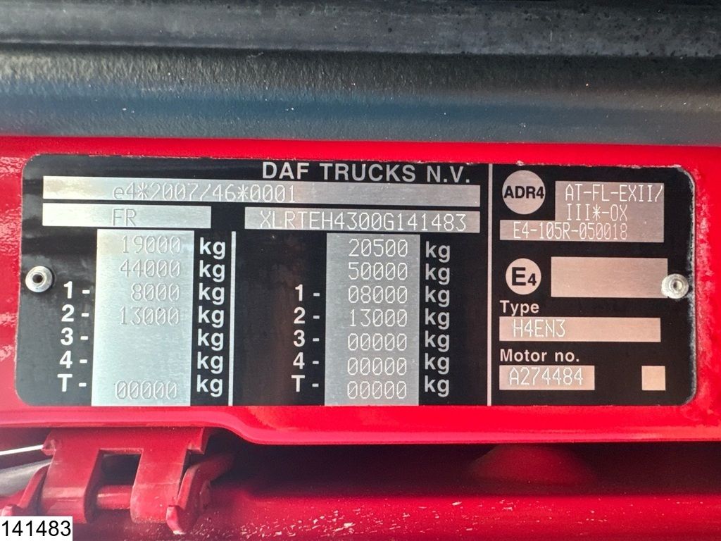 DAF XF 460 EURO 6, PTO