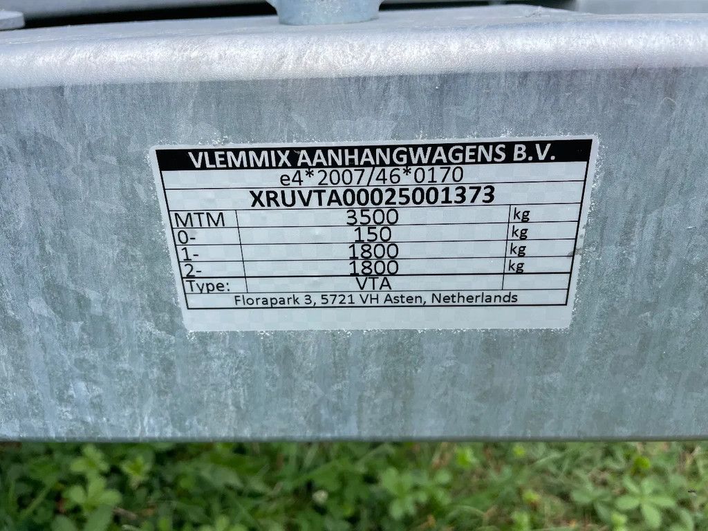 Ifor Williams Nieuwe Vlemmix machine transporters 400x150 3500 kg met oprijplaat