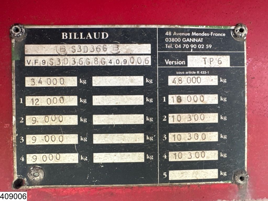 Billaud Chassis Wood transport, Jonsered, Extendable.