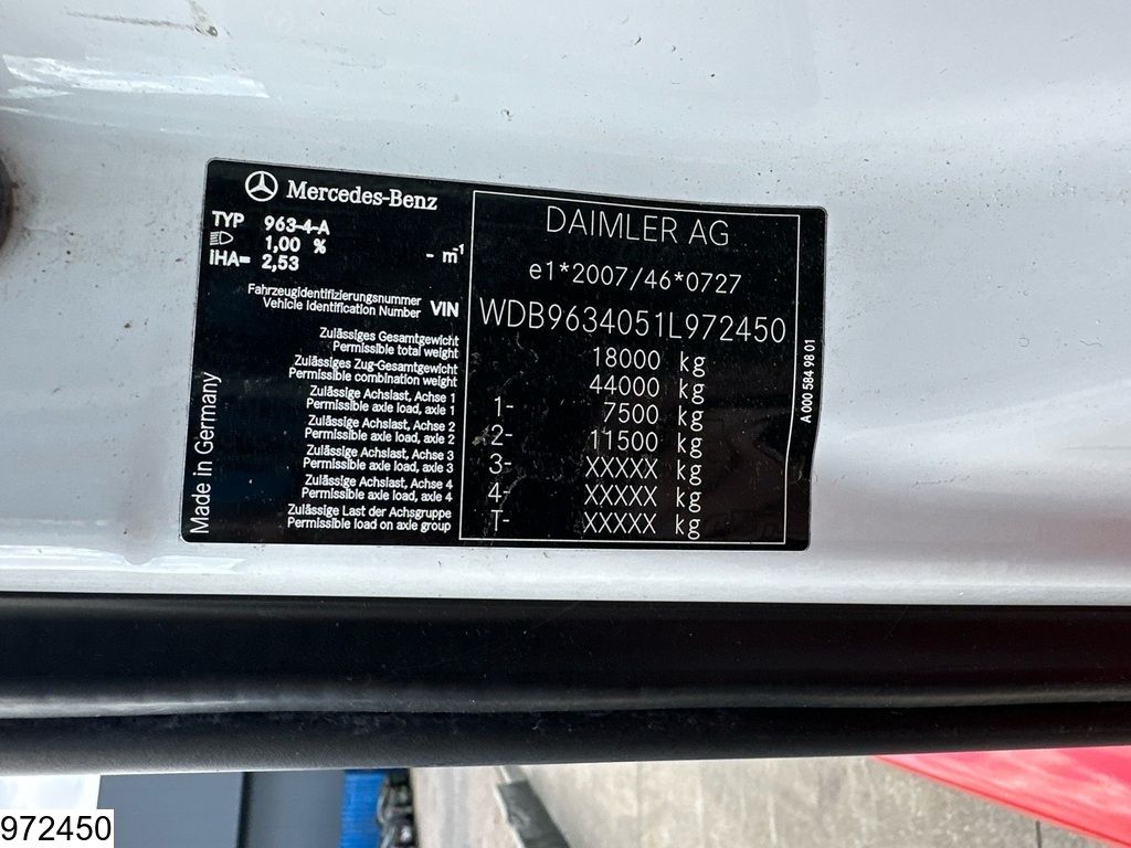 Mercedes Actros 1843 EURO 6, Retarder, Lohr, Standairco