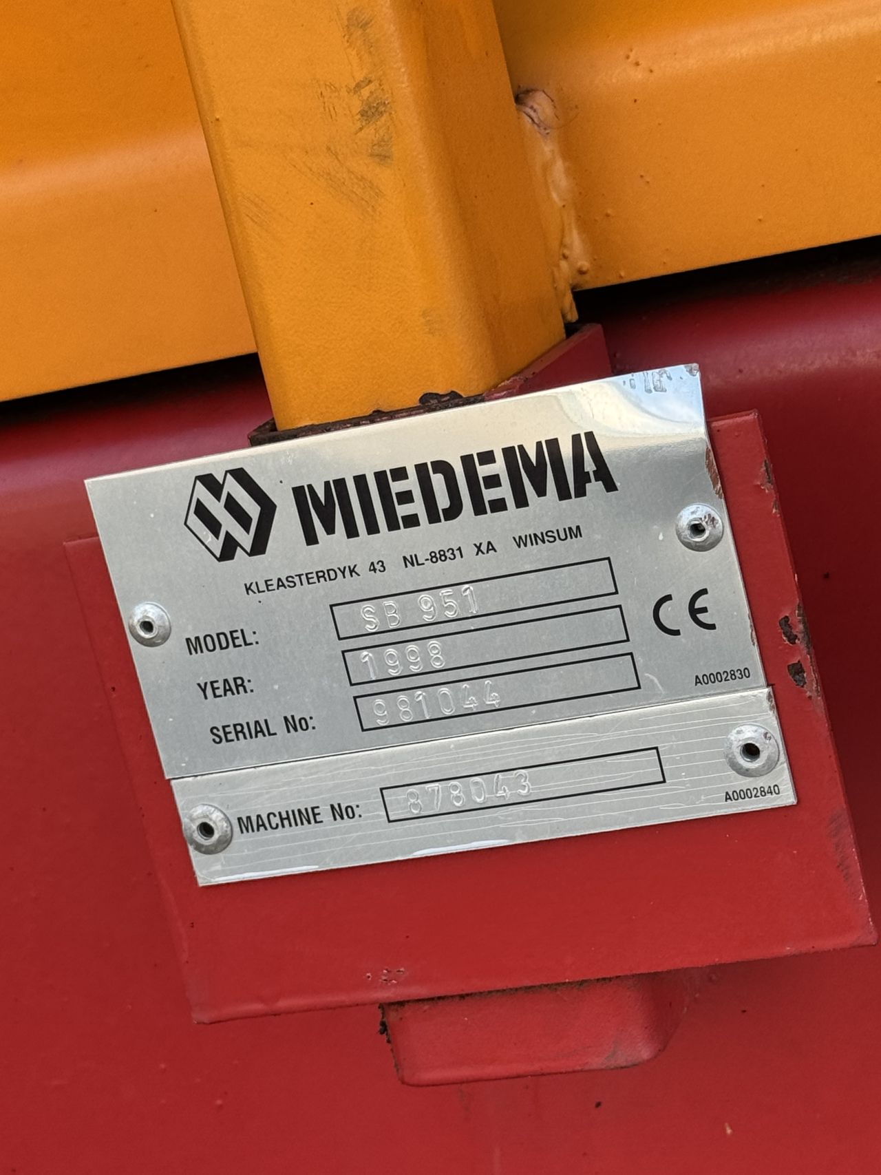 Miedema stortbak stortbunker SB 951