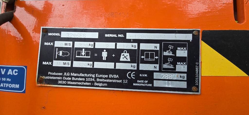 JLG 3246 ES 12m schaarhoogwerker JLG 1.5 km