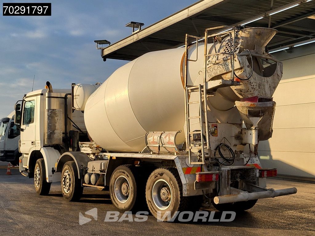 Mercedes Actros 3241 8X4 Retarder 9m3 Stetter Steelsuspension 3-Pedals Euro 4