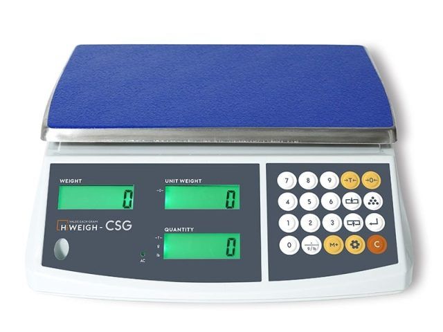 Telweegschaal 15 kg 0,5 gram