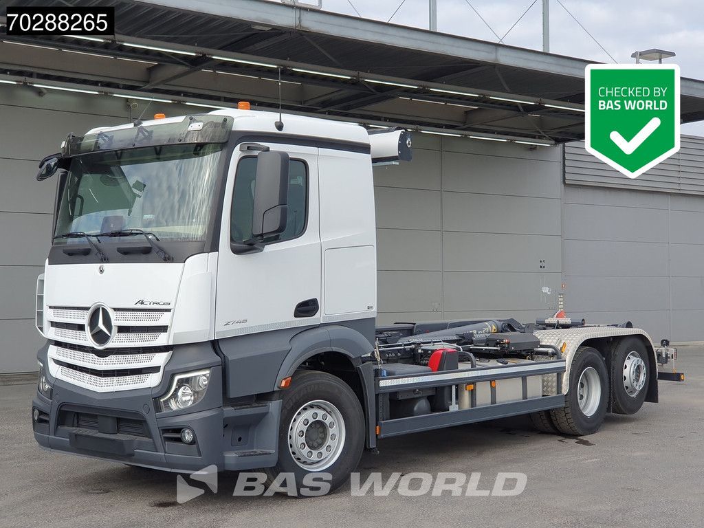 Mercedes Actros 2745 6X2 New! Meiller RS21 70 Hooklift Retarder Lift+Steering-Axle Navi Autoamtic Euro 6
