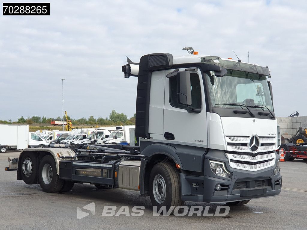 Mercedes Actros 2745 6X2 New! Meiller RS21 70 Hooklift Retarder Lift+Steering-Axle Navi Autoamtic Euro 6