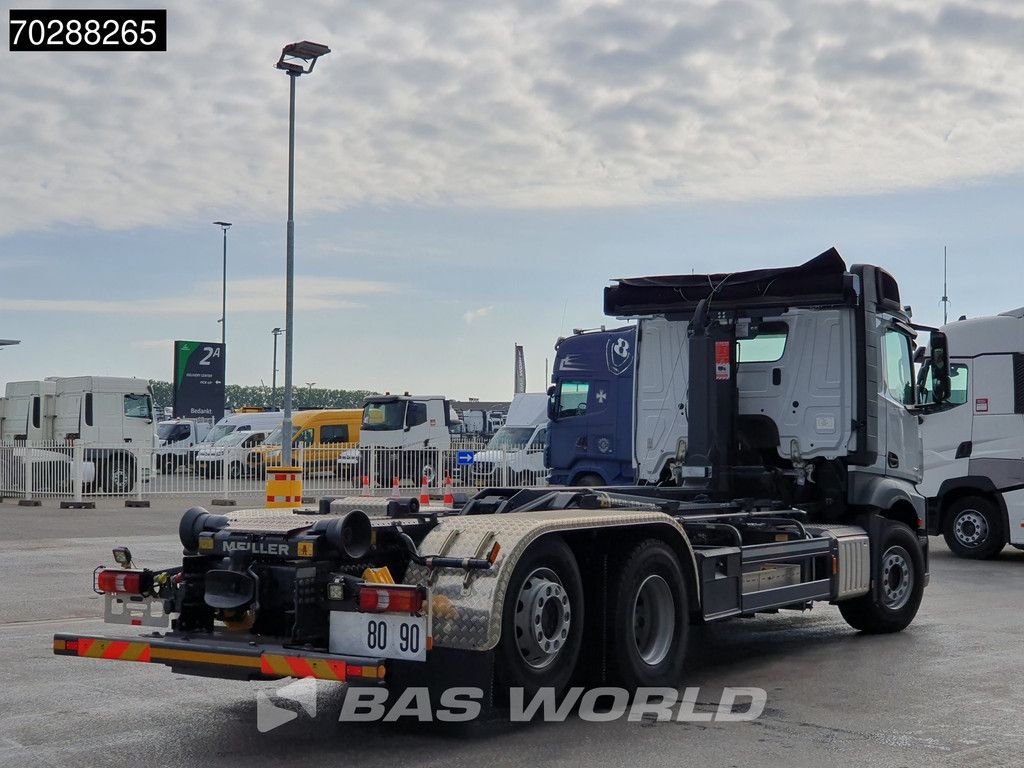 Mercedes Actros 2745 6X2 New! Meiller RS21 70 Hooklift Retarder Lift+Steering-Axle Navi Autoamtic Euro 6