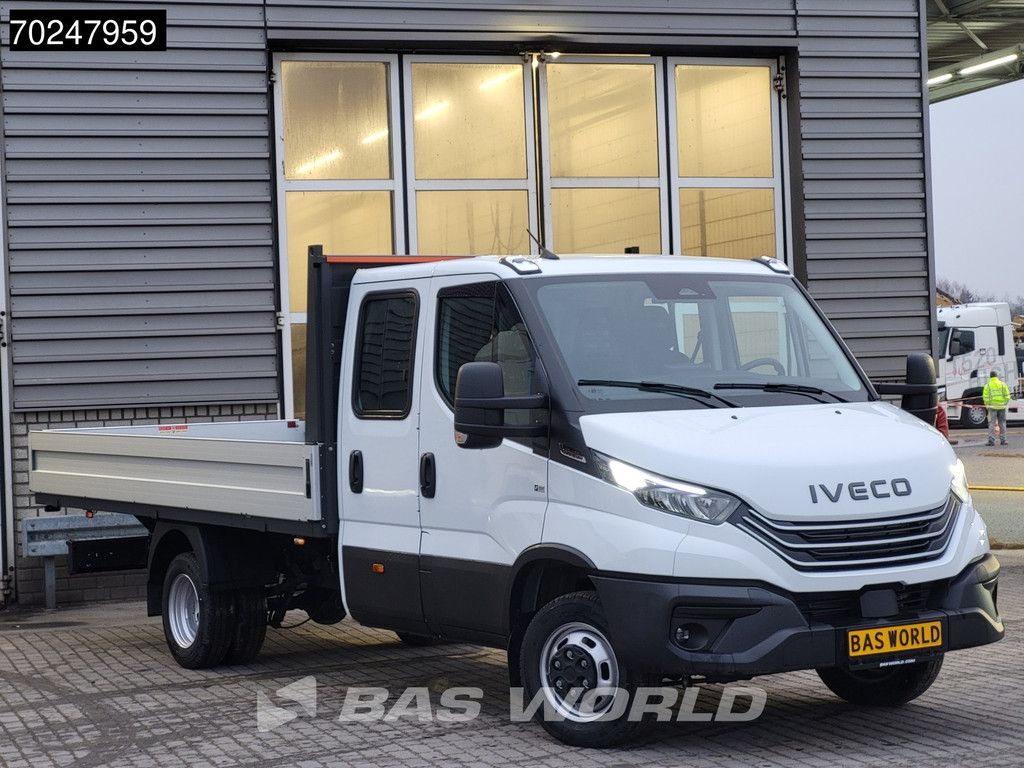Iveco Daily 35C18 3.0 180PK Nwe model 2025 Dubbel Cabine Open laadbak Navi ACC LED 3,5T Trekvermogen Pritsche Pickup 3m3 A/C Double cabin