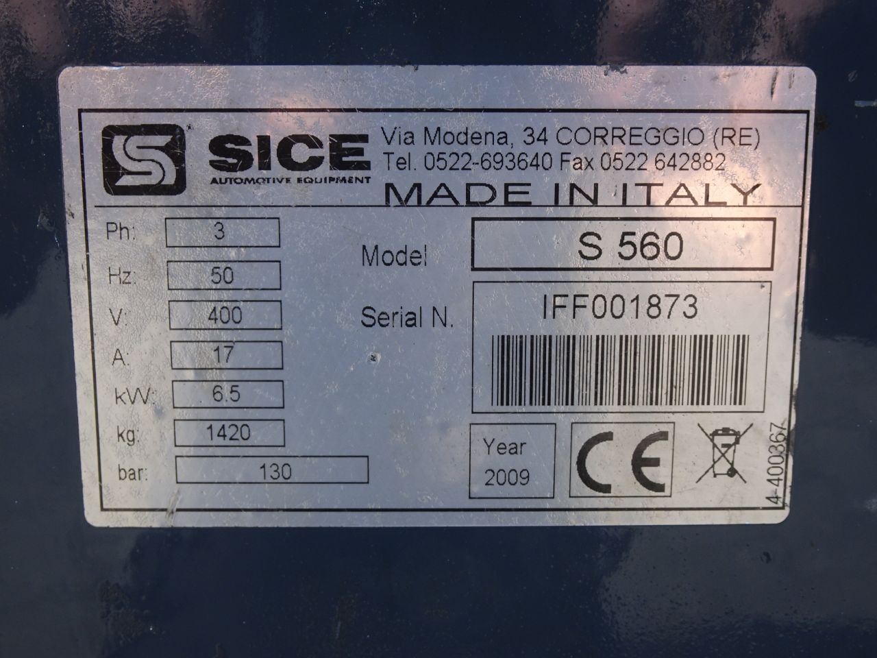 Banden de en monatge machine Sice S560 / Maic M60 / Teco 58