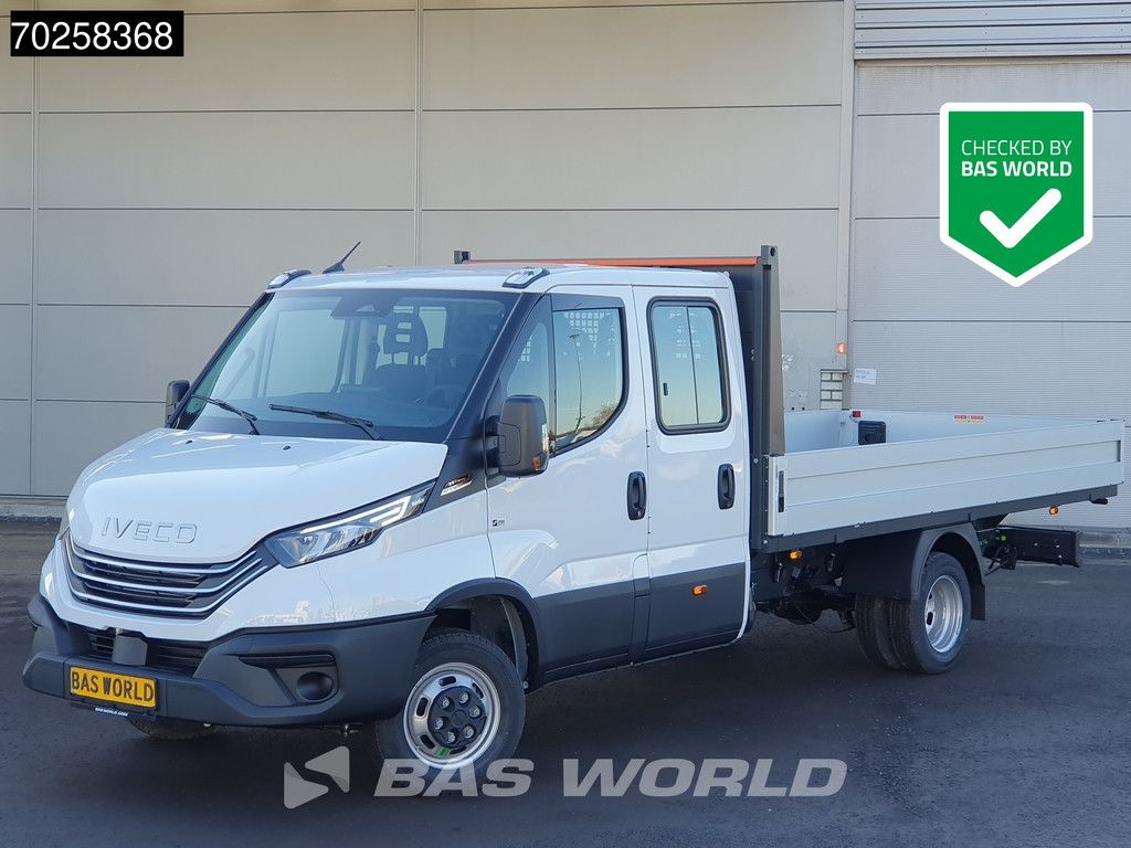 Iveco Daily 35C21 3.0 210PK 2025model Dubbel Cabine Open laadbak CarPlay ACC LED 3,5T Trekvermogen Pritsche Pickup 3m3 A/C