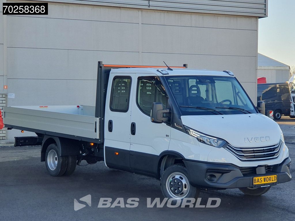Iveco Daily 35C21 3.0 210PK 2025model Dubbel Cabine Open laadbak CarPlay ACC LED 3,5T Trekvermogen Pritsche Pickup 3m3 A/C
