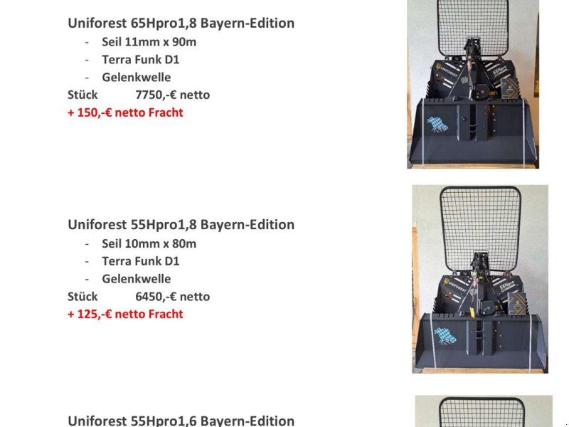 Uniforest 55 Hpro Bayern Modell