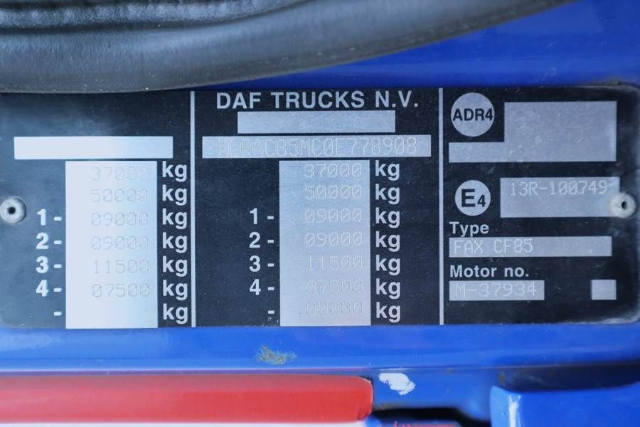 DAF CF85 With THOR 0K6 CRANE Dutch Registration, Thor
