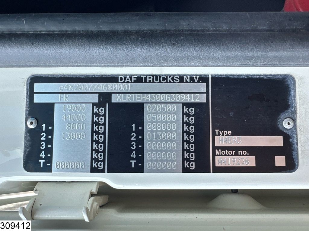 DAF XF 480 EURO 6, PTO