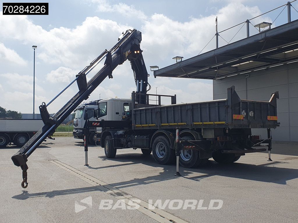 Scania P94 6X4 Hiab 330-4 Kran Crane 9m3 tipper Manual Steelsuspension Euro 3