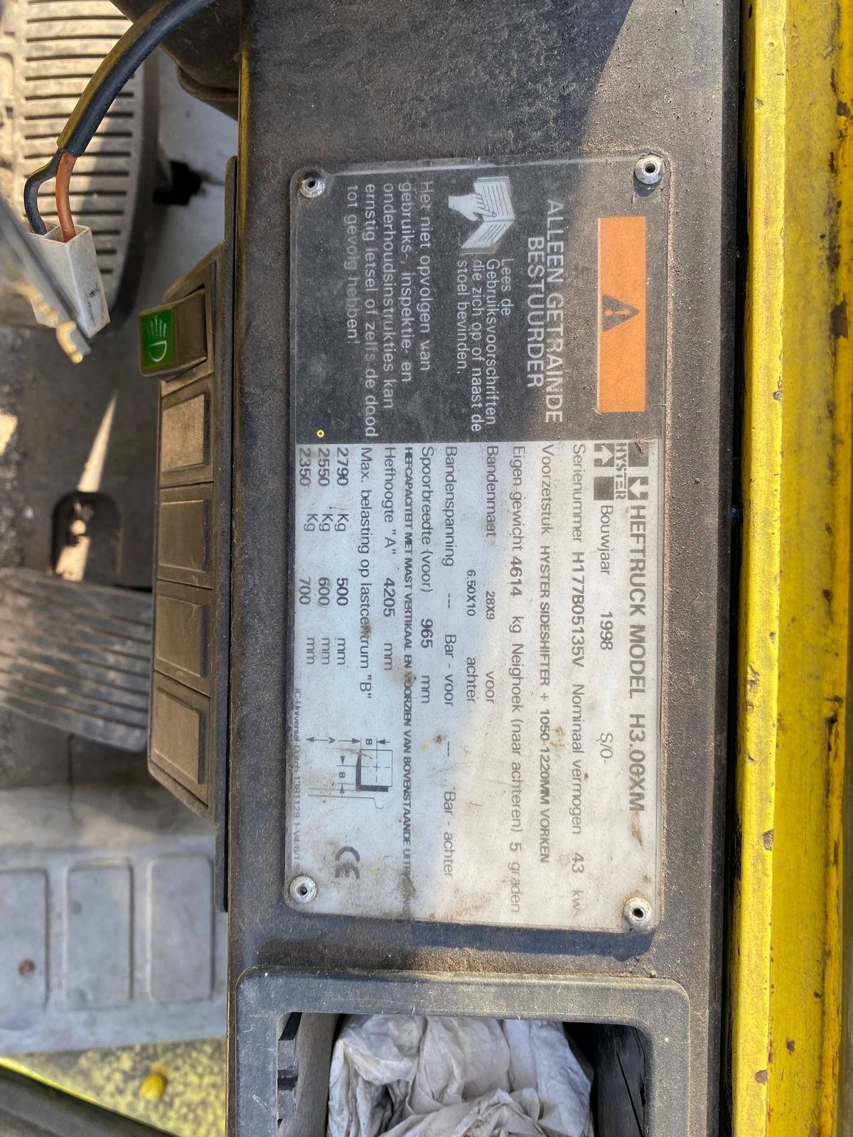 Hyster heftruck H3.00XM Gas 3 ton